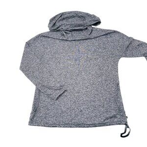 Merrell Womens Gray Cowl Neck Hooded Pullover Sweater M‎ Polyester
